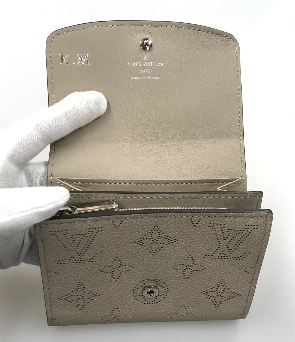 Louis Vuitton Bi Mahina Victorine fold Wallet Portefeuille Black